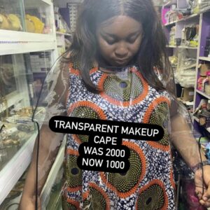 TRANSPARENT APRON CAPE