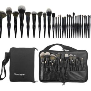VENINOW 32pcs BLACK BELT BRUSH SET