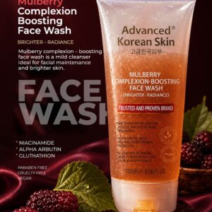 ADVANCED KOREAN SKIN MULBERRY COMPLEXION-BOOSTING FACE WASH 180ml
