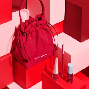 FENTY BEAUTY CHERRY MOUTH 3-PIECE LIP SET+POUCH